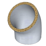 45o ELBOW Φ250/Φ300 GALVANISED