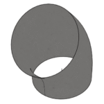 45o Φ300 WELDED ELBOW 1.5mm BLACK STEEL
