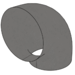 90o Φ300 WELDED ELBOW 1.5mm BLACK STEEL